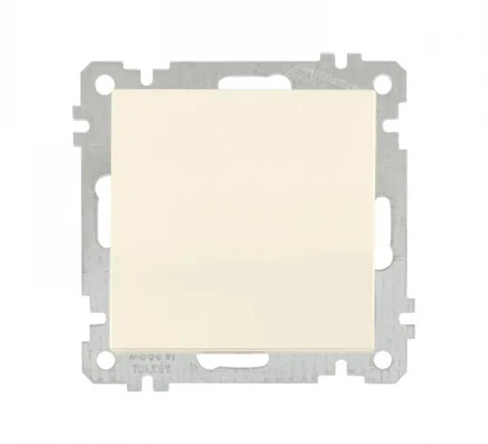 Механизъм за ключ единичен схема 1-10А Крем Candela Mutlusan.png